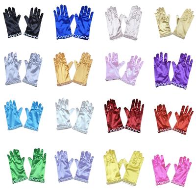 Gants Courts à Poignets Perlés Fête de Bachelorette Spectacles de Scène Accessoires pour les Mains