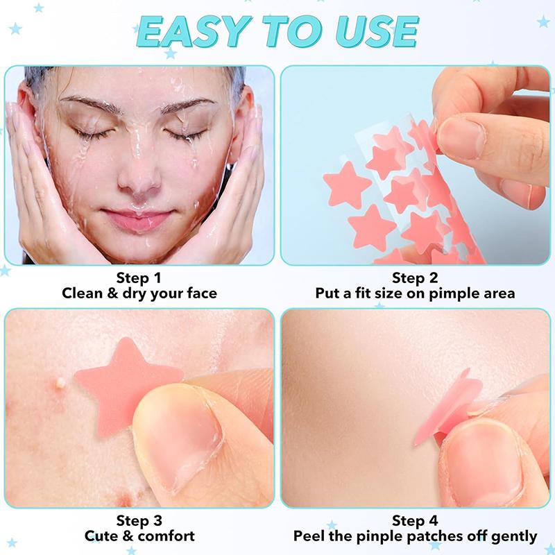 600 Pièces Patch Anti-Boutons Acné Invisible Suppression de l'Acné Autocollants de Soin de la Peau Correcteur Visage Point Beauté Outils de Maquillage
