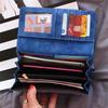 2025 Korean Style Retro Long Zipper Wallet - Women's Frosted Purse & Phone Holder