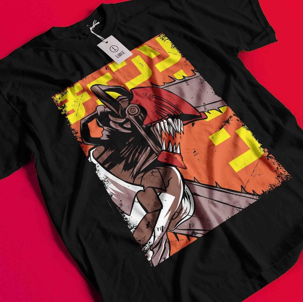 

Chainsaw Man Makima T-Shirt Asa Aki Anime Denji Shirt Power Tshirt All Size Tee BB423 2XL