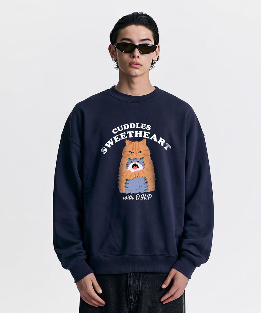 OHP OHPxharmonia Nyangnyang Hug Oversized Heavy Sweatshirt (Type B)