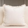 Modern 50cm Striped Throw Pillow Cover Linen Square Cushion Cover Nordic Style Detachable Pillow Case Sofa