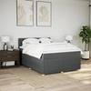 VidaXL Sommier à lattes de lit avec matelas Gris foncé 140x200cm Tissu 3287487