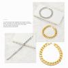 Personalized Hip Hop Fashion Titanium Steel Women's Bracelet Wristband Cuban Chain Accessories