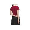Adidas Originals Slim Fit Short Sleeve Raglan T-Shirt Women Tops Burgundy KF0314