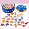 High-quality Wooden Magnetic Fishing Toy For Kids Ocean Animal Cognition And Educational Toy For Parent-child Interaction