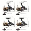 Double Unloading Front and Rear Brake Fishing Reel Full Metal Spool for Both Left and Right Hand Use Aluminum Alloy and Nylon Construction