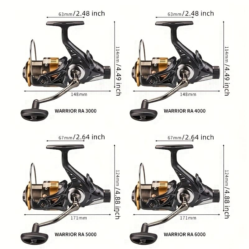 Double Unloading Front and Rear Brake Fishing Reel Full Metal Spool for Both Left and Right Hand Use Aluminum Alloy and Nylon Construction