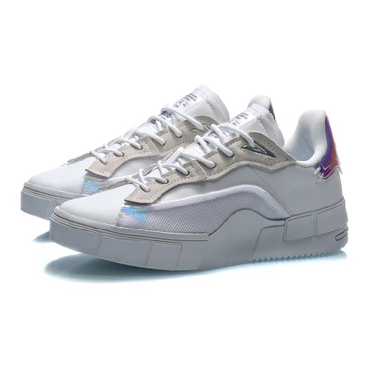 Li Ning Contrarian Low top Skateboard Shoes Women's White AGCQ186-4