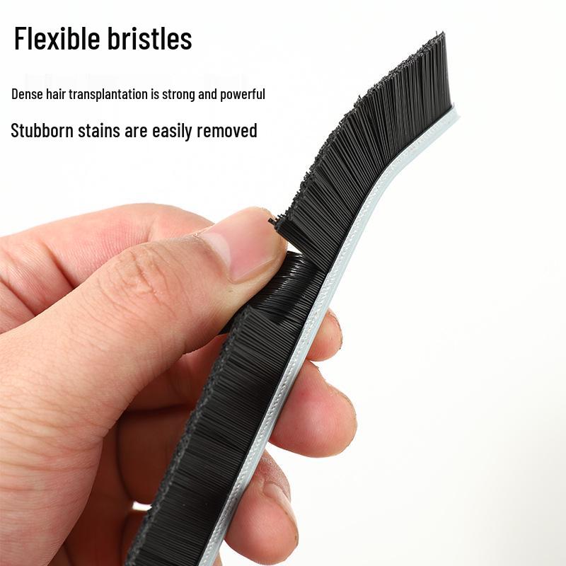 Multifunctional Crevice & Groove Cleaning Brush with Alloy Bristles
