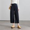 SOFSIL Women's 2026 Spring High-Waist Cropped Wide-Leg Pants
