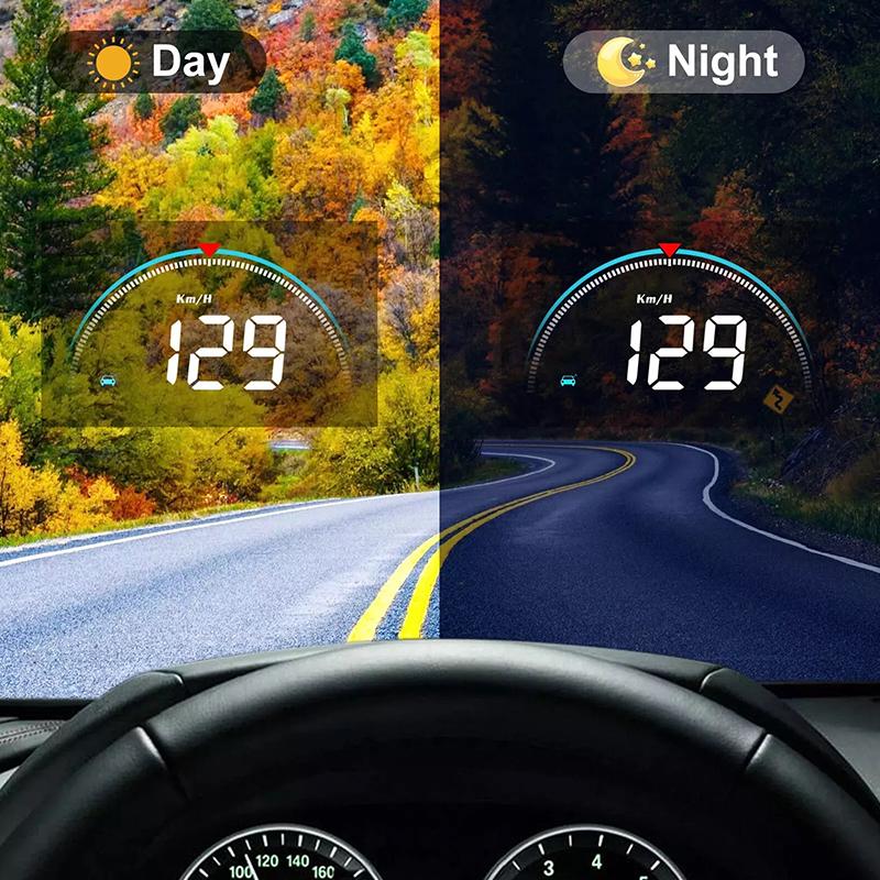 M8 Car HUD Head Up Display OBD2 Ostrzeżenie o przekroczeniu prędkości Auto Elektroniczny wskaźnik temperatury wody LED Cyfrowy projektor Szyba przednia