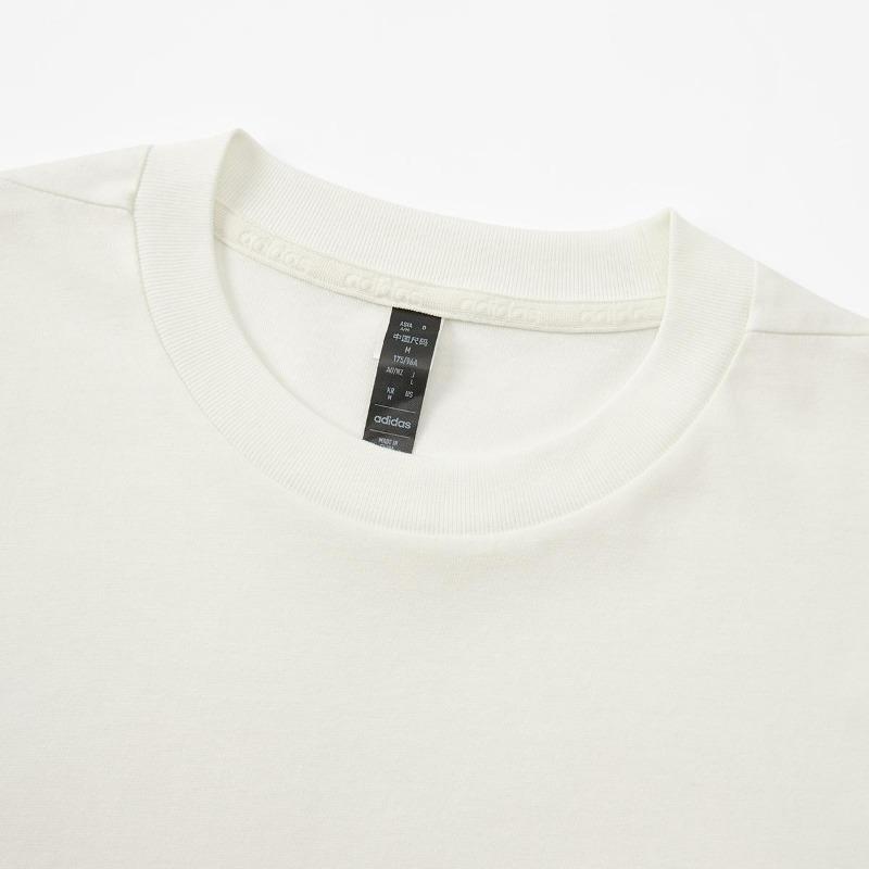 adidas Performance Men's Off-White Waffle Knit Long Sleeve T-Shirt JL9659