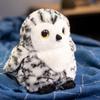 18cm Imitation Kawaii White Owl Plush Toys Lifelike Bird Stuffed Owl Doll Soft Funny Pillow Birthday Gifts for Kid Boys