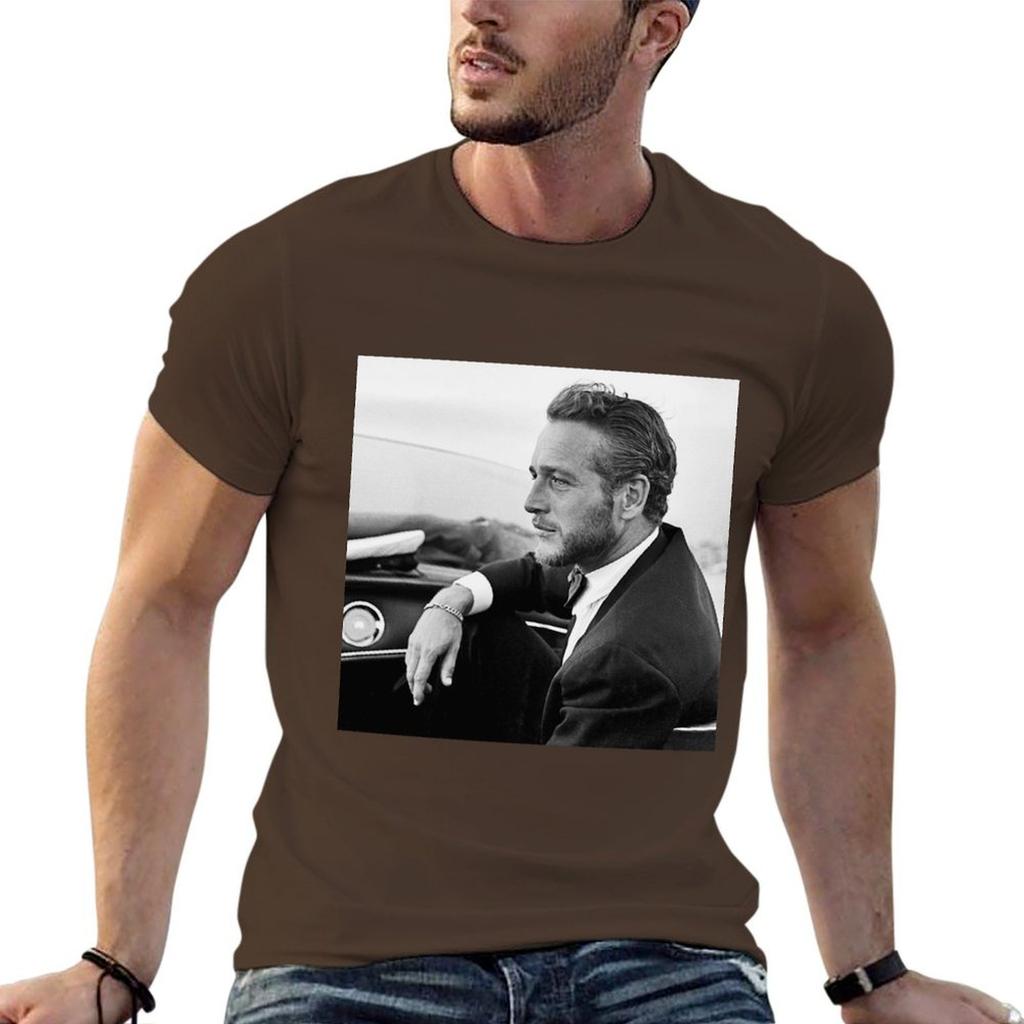Paul Newman Poster T-Shirt customizeds boys whites vintage clothes mens cotton t shirts