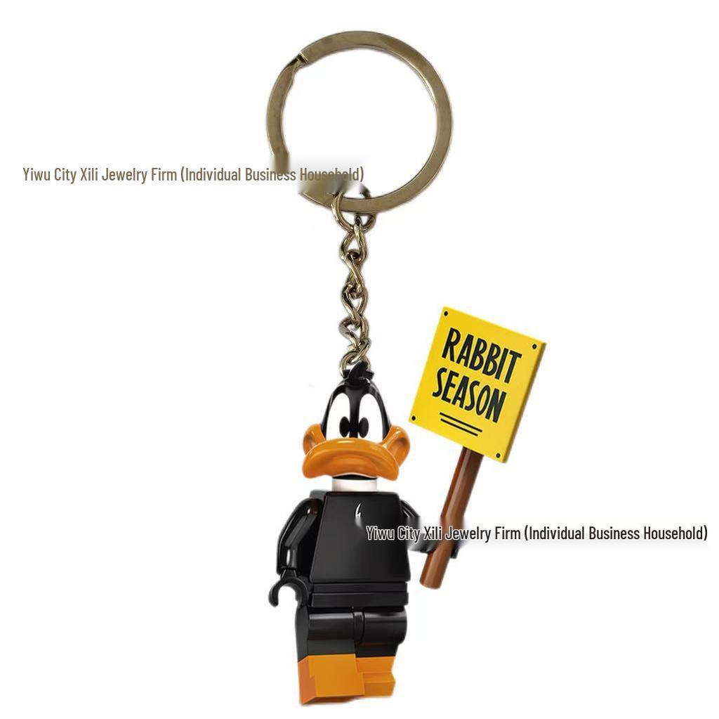 Klíčenka s přívěskem - Batman & Králík Bugs Bunny - Ozdoba na tašku pro páry