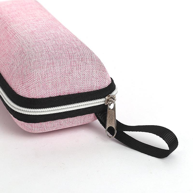 Fashion Glasses Case Cover with Lanyard Zipper Hard Sunglasses Box Myopic Reading Eyewear Cases For Men Women
