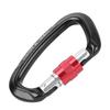 Outdoor Aluminium Alloy D Lock Hammock Backpack Cable   Rock Climbing Carabiner