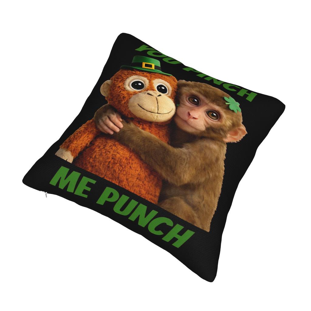 Punch Monkey Cute Pillowcase Printed Polyester Cushion Cover Decoration Pillow Case Cover Home 18''