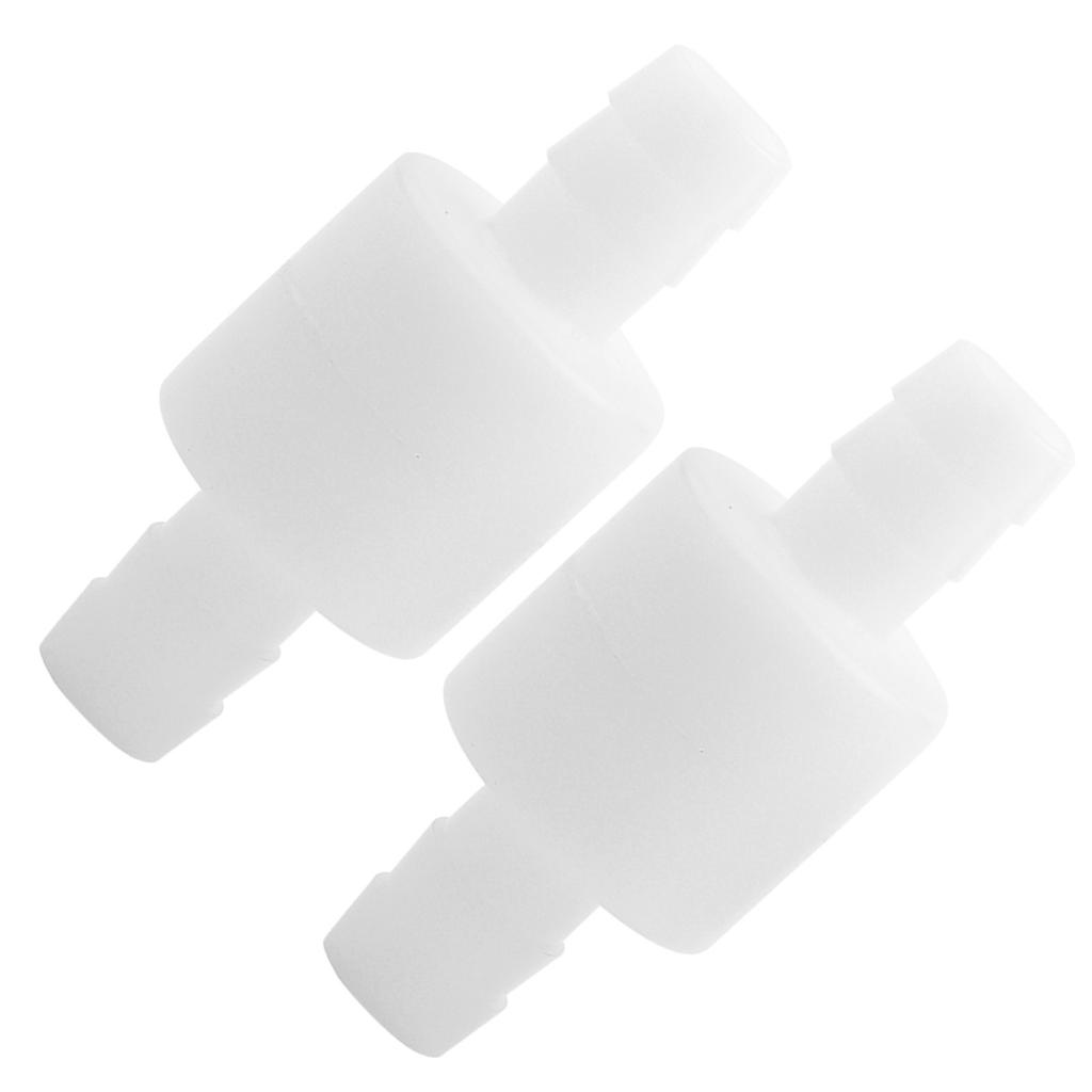 2PCS 10mm Plastic Check Valve Non Return One Way Valve for Gas Liquid
