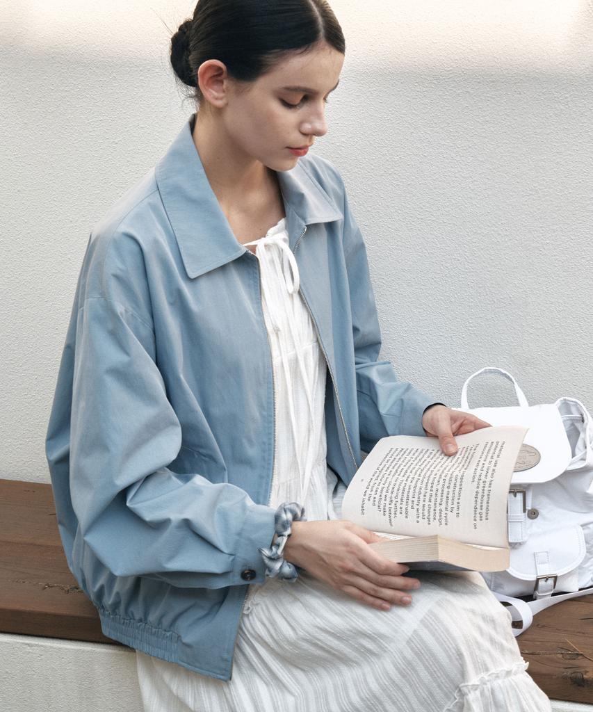 Lotsyou Lotsyou_Camille Blouson Jacket Sky Blue