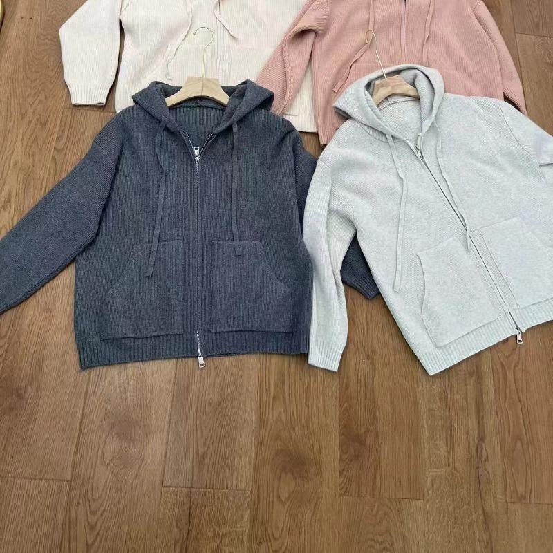 

Осень и зима новый женский свободный однотонный кардиган с капюшоном, вязаный, повседневный, мягкий, восковой, с карманом-кенгуру, на молнии, куртка-свитер XL темно-серого