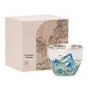 Qianli Jiangshan Gilded Silver Ceramic Master Teacup