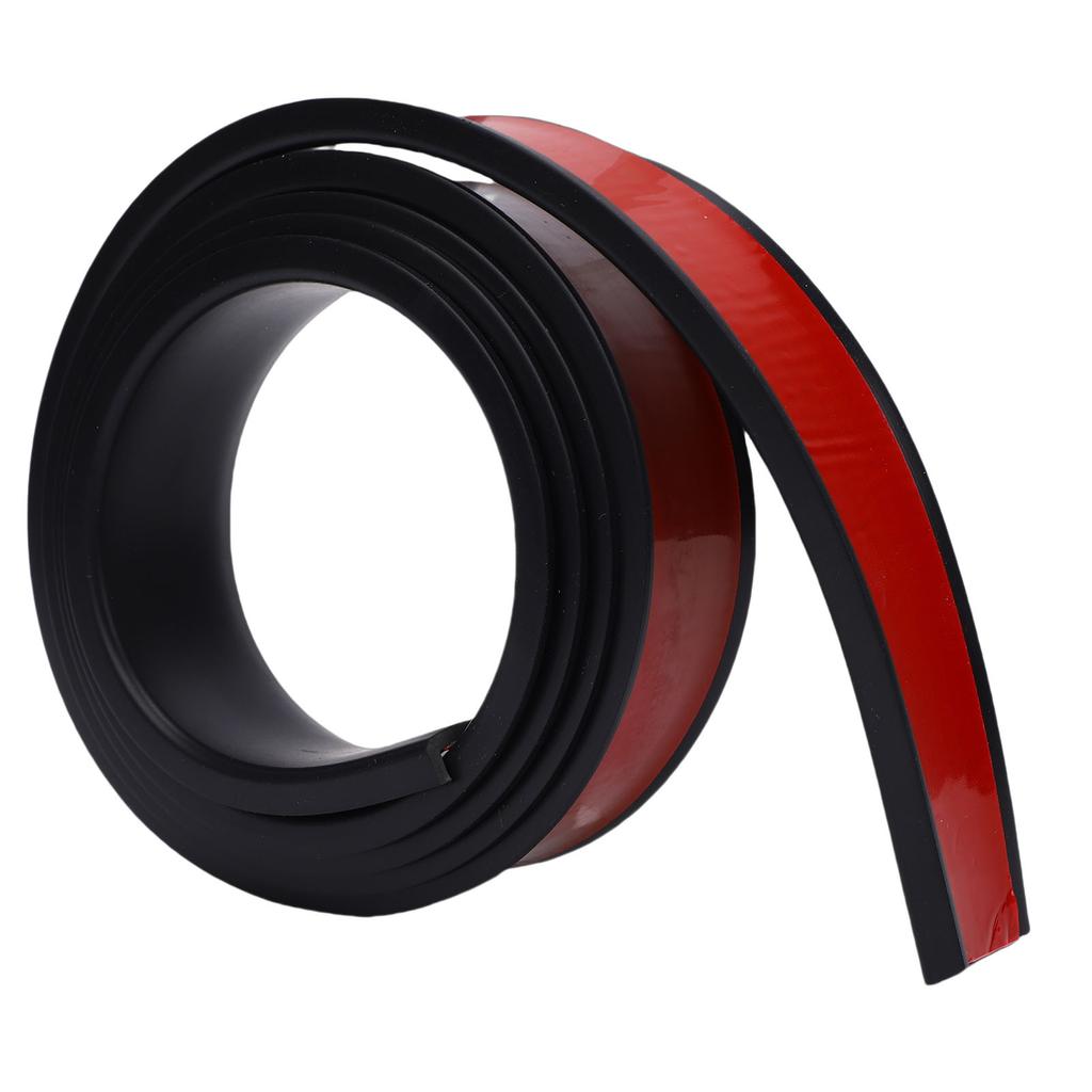 Rivestimento Passaruota Auto Motivo Fibra di Carbonio PVC Antigraffio Sopracciglio Ruota Auto Striscia Anticollisione Ruota Piatta Nera 3.8