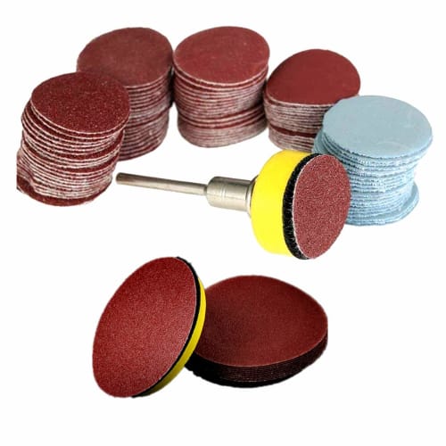 Pack of 60 100mm Sanding Discs, Water-Resistant Sanding Paper, Round, for Sanding Metal, Wood, and Metal Surfaces, Mixed Grit Abrasive Paper, 320, 600