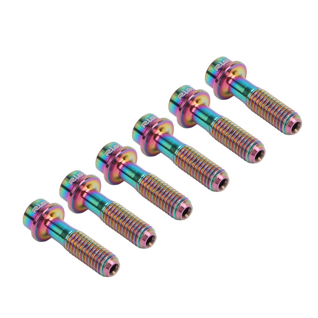 6Pcs M5x18mm Bike Fixed Stem Bolts Bike Brake Lever Fixing Bolts for Mountain Road Bike Colorful