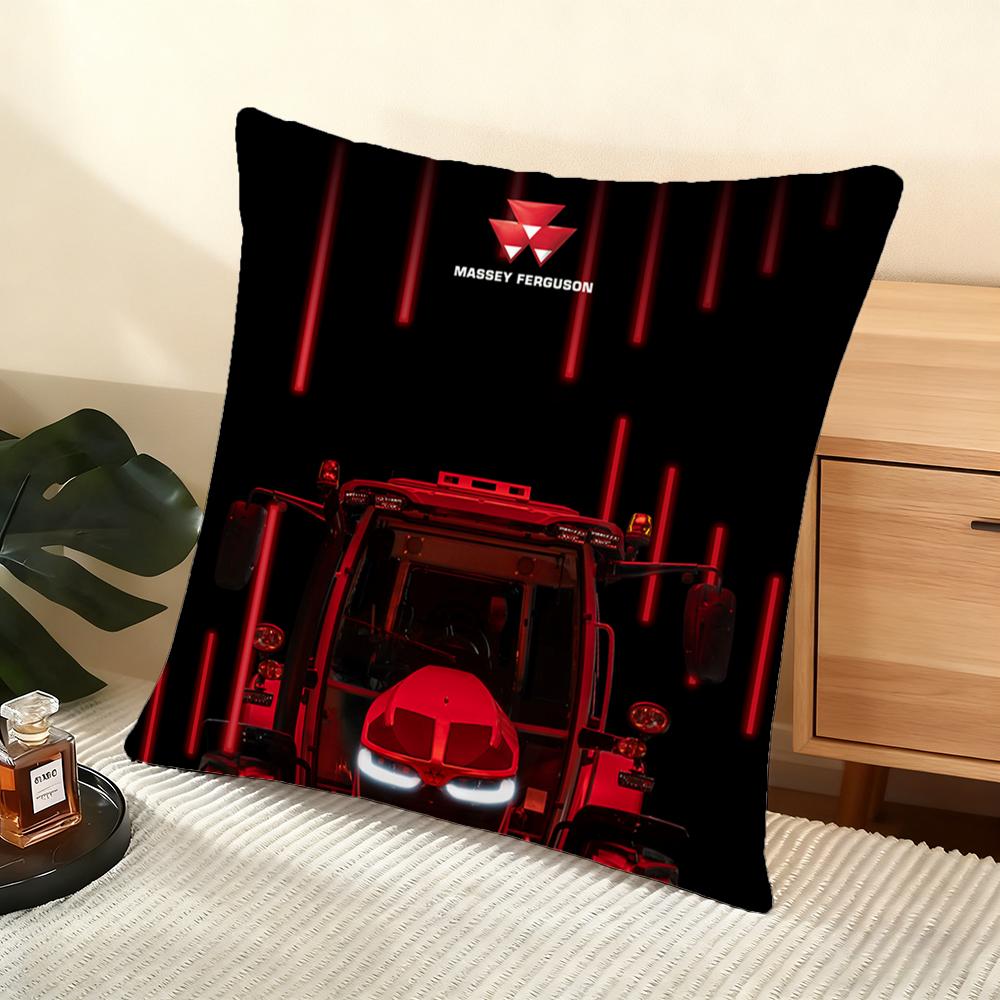 M-Massey F-Fergusons Cushion Cover Soft Short Plush Pillow Cover Smooth Cozy Texture Aesthetic Cushion Case Home Decor