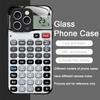 Funny Digital Calculator Pattern Tempered Glass Phone Case for IPhone 17 16 Pro Max 15 14 13 12 Mini 11 X XS MAX 7 8 Plus Cover