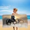 Asciugamano da Spiaggia Cavallo al Galoppo Animale Fresco Estate Microfibra Asciugatura Rapida Asciugamani da Bagno Bambini Adolescenti Viaggio Campeggio Tappetino Sportivo Regali Spa