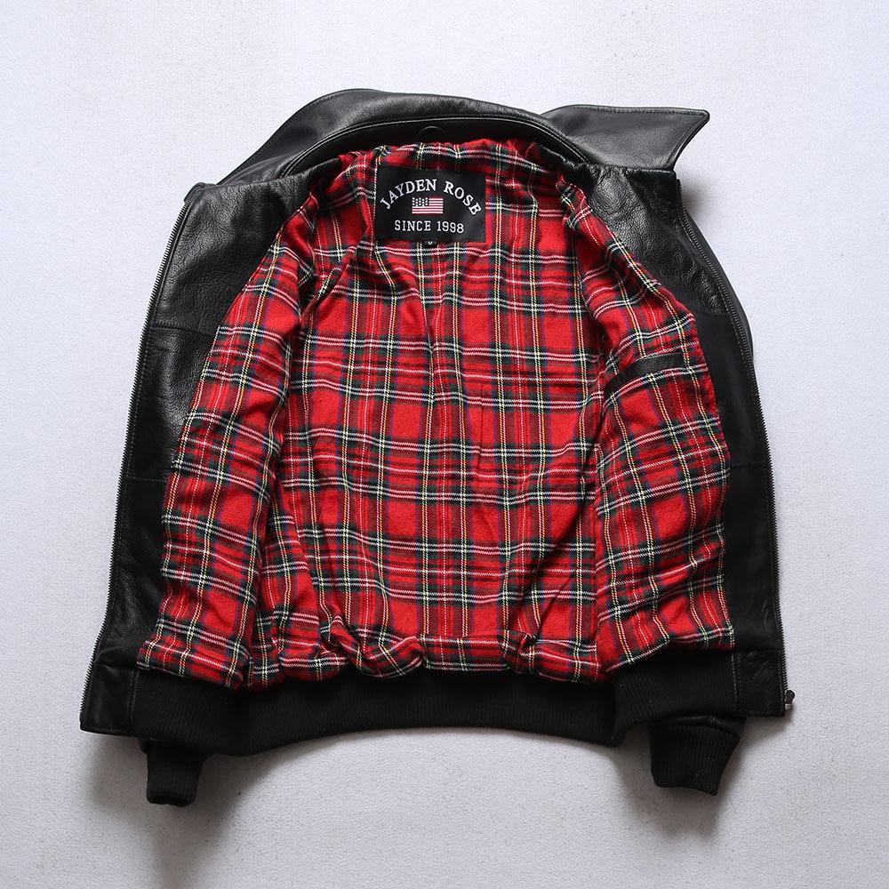 Men's G1 Genuine Leather Pilot Jacket - Top-Layer Cowhide