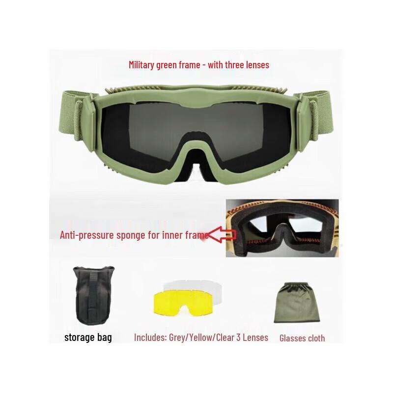 Shiyi Tactical Goggles with Comfort Sponge