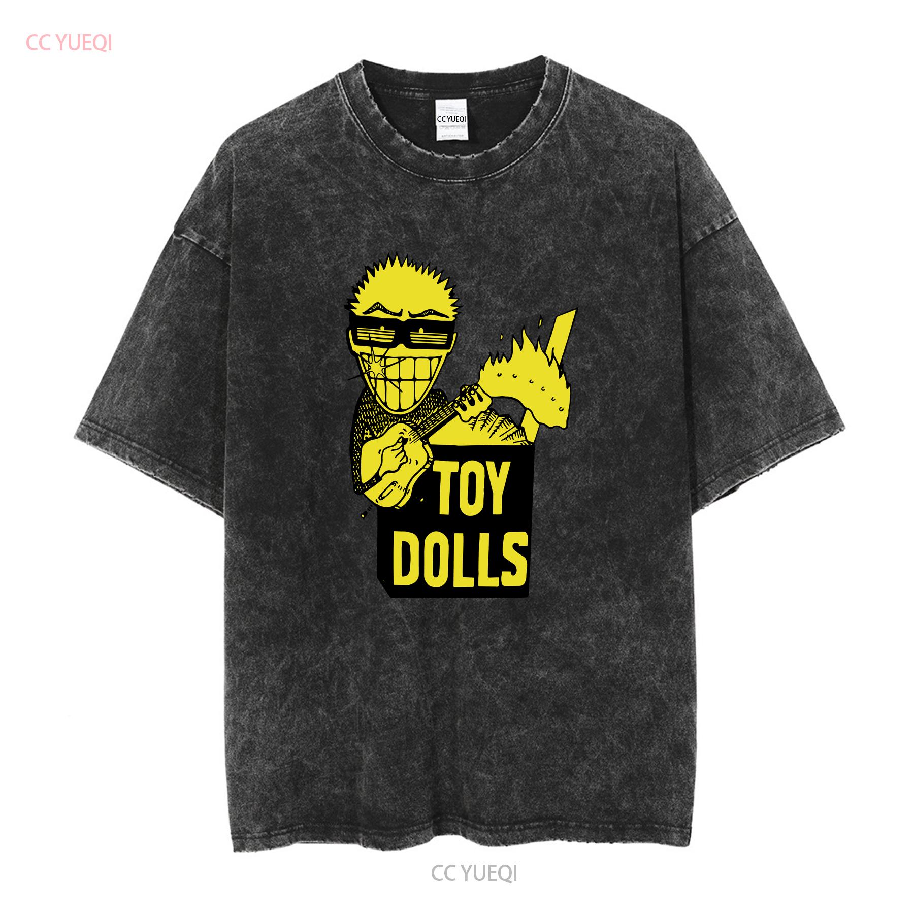 GUOYAN TOP THE TOY DOLLS IDLE GOSSIP NIEUW BLAUW T-SHIRT vintage gewassen stijlvol casual streetwear ademend homme mode grafisch M