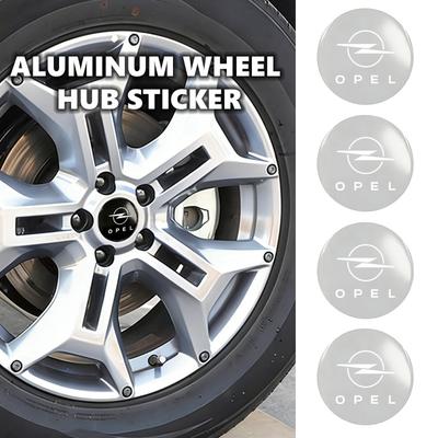 Für 56mm Aluminium Auto Radnabenabdeckung Aufkleber Dekoration Zubehör OPC Astra J H G K Insignia Corsa D B E Mokka
