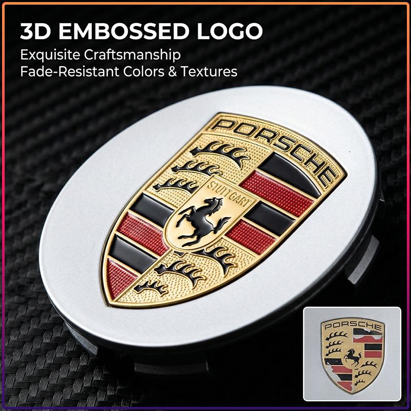 4 ks 65MM Auto Znak Krytky Středového Krytu Kola Auta Kryt Ráfku Pro Porsche 911 Cayenne Panamera Macan Boxster Carrera-GT 928 918-Spyder