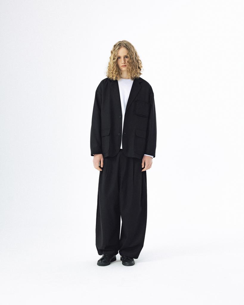 ANGLAN Mix Structured Blazer - Black
