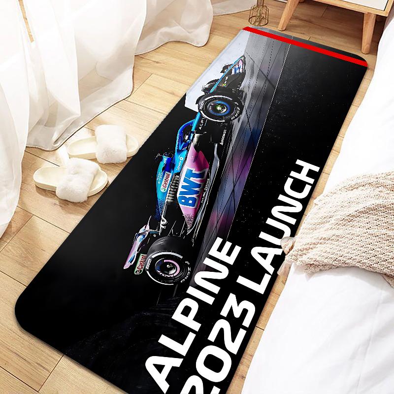 F1 Racing A-alpines Door Mat Entrance Non-slip Doormat Washable Kitchen Carpet Living Room Hallway Rugs Bathroom Bath Door Mats