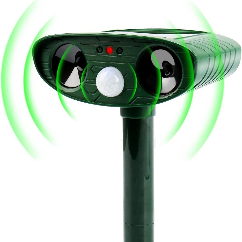 Solar Animal Repellent, Source Infrared Repellent Cat Repellent Dog Solar Ultrasonic Repellent