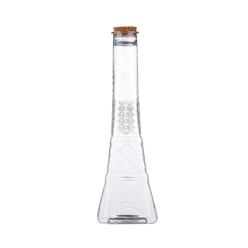Plastik Glücksstern Flasche Geschenk Wunschflasche Heimdekoration Vorratsglas Transparente Flasche Holzstopfen DIY Stern Organizer