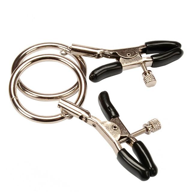 Bdsm Bondage Choker Collar with Nipple Clamp Breast Clip Chain Fetish Slaves Flirt Adult Games Erotic Tools Sex Toys for