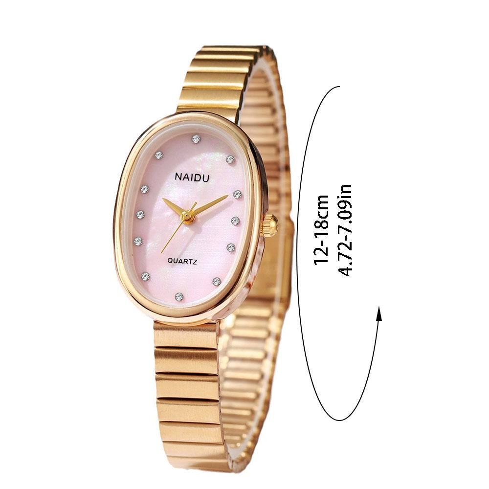 Minimalist Oval Quartz Watch Women Watch Fashion Steel Belt Quartz Casual Wristwatch Gifts Quartz Wristwatch