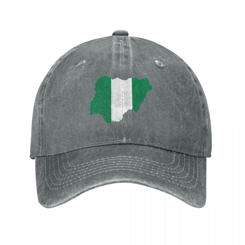 Flag map of Nigeria Baseball Cap Anime Kids Hat Golf Wear hats for Unisex Womens Hats Unisexs
