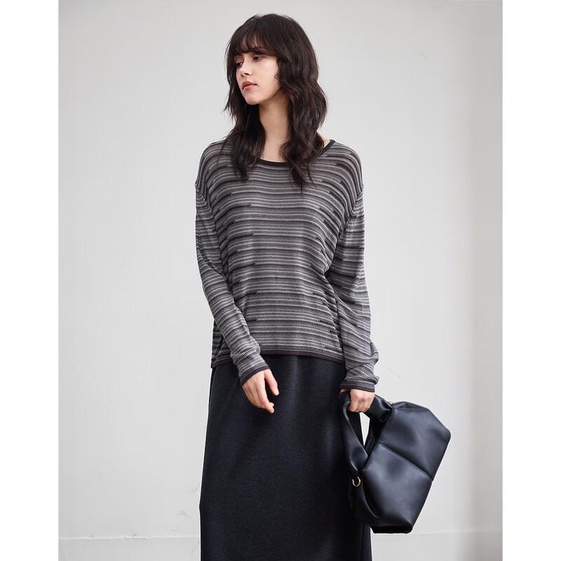 

Damania Spring Lightweight Color Block Knit Sweater S