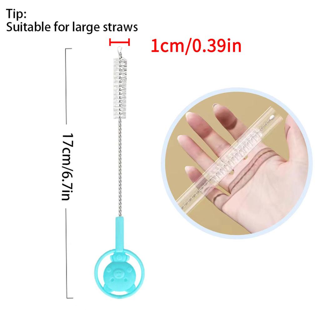 2PCS Cup Brush Cleaning Set Boutique Cardboard Set Bottle Brush Nipple Brush 360 Degree Stain Removal
