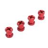 4PCS RC Wheel Hex Spacers 12mm Dia 15mm Length Hex Hub Extenssion with Metal Locking Lug Nut and Lock Pins for RC Cars