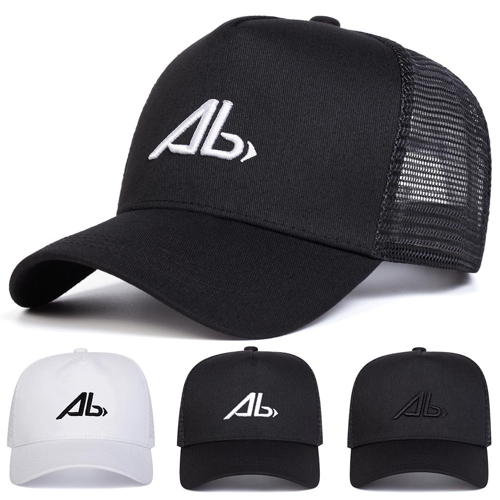 Unisex AB Letter Embroidery Baseball Net Caps Spring and Summer Outdoor Adjustable Casual Hats Sunscreen Hat Sports Cap