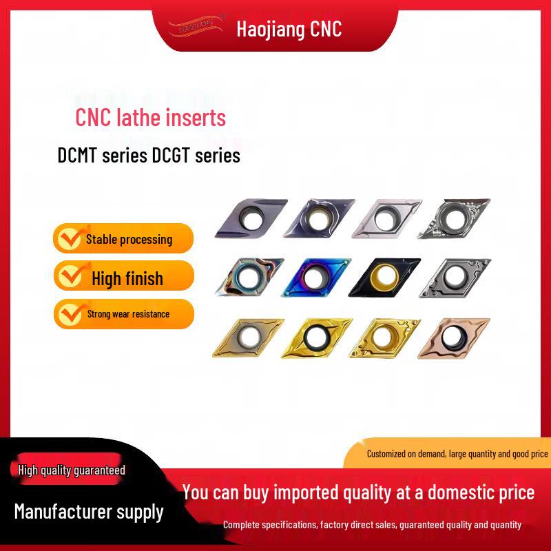 DCMT070204/DCG070202T Series: 55° Rhombic CNC Lathe Inserts for Inner Hole & Outer Circle Machining